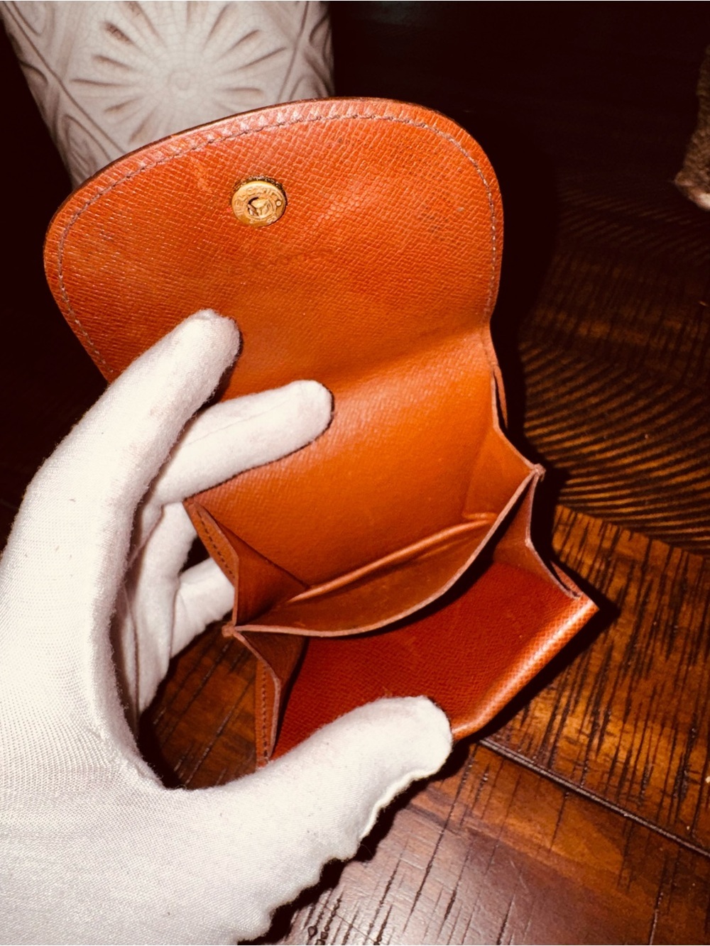 Louis Vuitton Monogram Porte Monnaie Gousset Coin Purse Wallet/rare find - Picture 9 of 16
